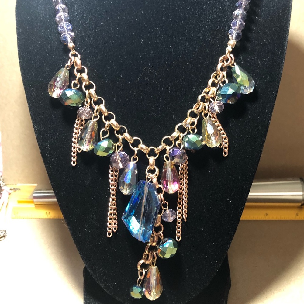 Beautiful Crystal Bib Necklace